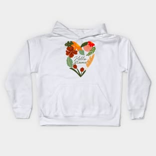 hello flowers Kids Hoodie